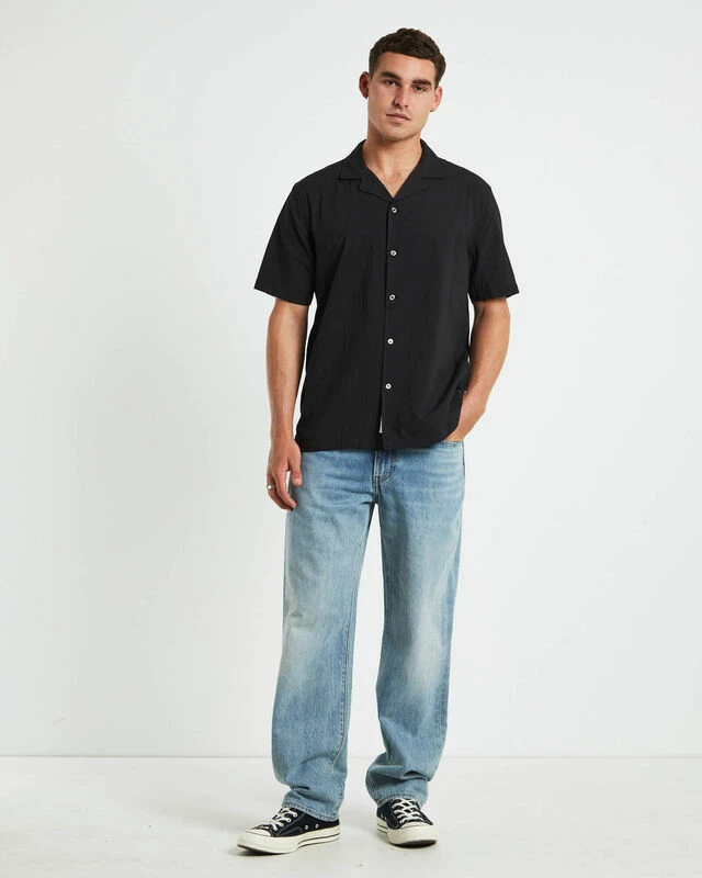 Heggie Short Sleeve Resort Shirt Black 5 Heggie Short Sleeve Resort Shirt Black - Image 3