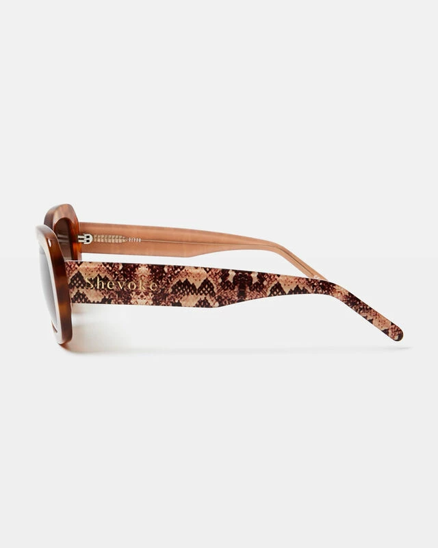 Devon Snake Sunglasses Tort Brown 5 Devon Snake Sunglasses Tort Brown - Image 3