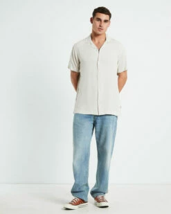 Insight The Reckoner Short Sleeve Shirt Stone -Insight Shop 3 37347