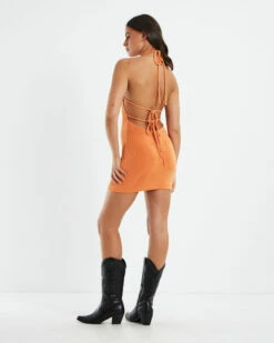 Jedida Mini Dress Orange -Insight Shop 3 38305