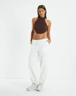 Athena High Neck Knit Top Mocha Brown 10 Athena High Neck Knit Top Mocha Brown -Insight Shop 3 38598