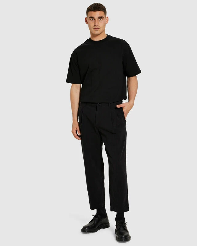 Cross Linen Pants Black 5 Cross Linen Pants Black - Image 3