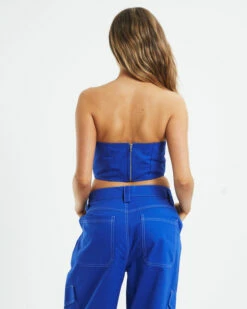 Pia Lace Front Corset Blue -Insight Shop 3 40338