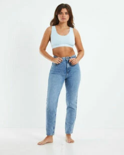 Calvin Klein CK One Recycled Unlined Bralette Blue -Insight Shop 3 40485