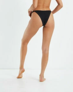 Rib Fixed Skimpy Bikini Bottoms Black 10 Rib Fixed Skimpy Bikini Bottoms Black -Insight Shop 3 40788
