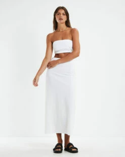 Mya Ruched Bandeau White 10 Mya Ruched Bandeau White -Insight Shop 3 43626