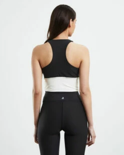 Colourblock Racerback Tank Top Black/White 10 Colourblock Racerback Tank Top Black/White -Insight Shop 3 45177