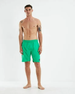 Afends Baywatch 18" Vortex Boardshorts Forest Green -Insight Shop 3 45242