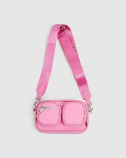 Lala Crossbody Recycled Bag Pink/Silver -Insight Shop 3 4757
