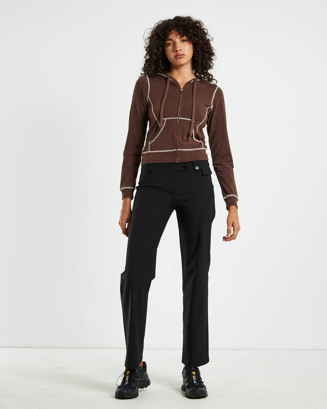Ronnie Shrunkin Zip Through Jacket Chocolate Brown 5 Ronnie Shrunkin Zip Through Jacket Chocolate Brown - Image 3