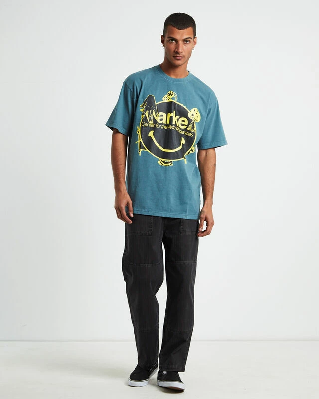 MARKET Smiley Arts & Sciences T-shirt Sage Green 5 MARKET Smiley Arts & Sciences T-shirt Sage Green - Image 3