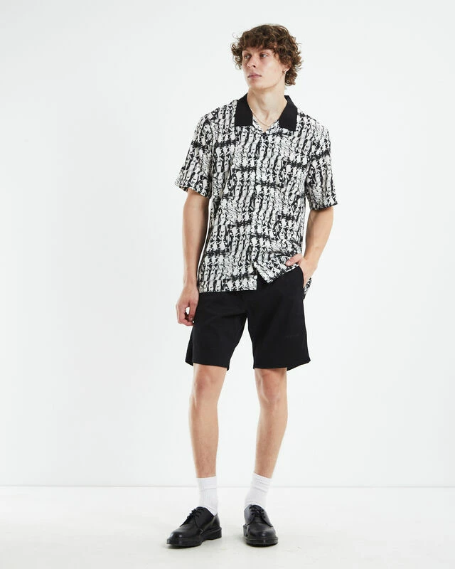 Marilyn Absent Short Sleeve Shirt Grey 5 Marilyn Absent Short Sleeve Shirt Grey - Image 3