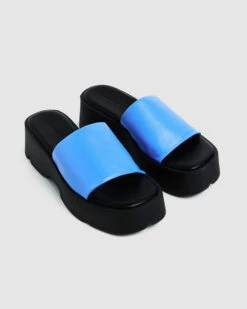 Freya Flatform Slides Azure Blue/Black 10 Freya Flatform Slides Azure Blue/Black -Insight Shop 3 49888