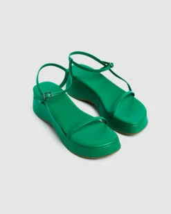 Lola Flatform Sandals Fern Green -Insight Shop 3 49919