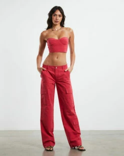 Amity Lace Back Corset Red 10 Amity Lace Back Corset Red -Insight Shop 3 50631