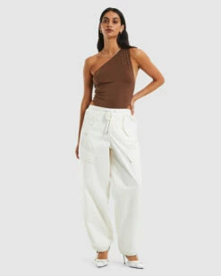 Stevie Slinky Cut Out Bodysuit Chocolate Brown -Insight Shop 3 50871