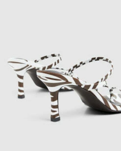 Maya Heels Zebra Brown/White 8 Maya Heels Zebra Brown/White -Insight Shop 3 51076