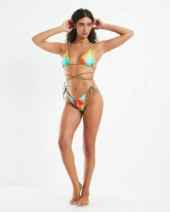 Long Triangle Bikini Top Tropics Multi -Insight Shop 3 51519