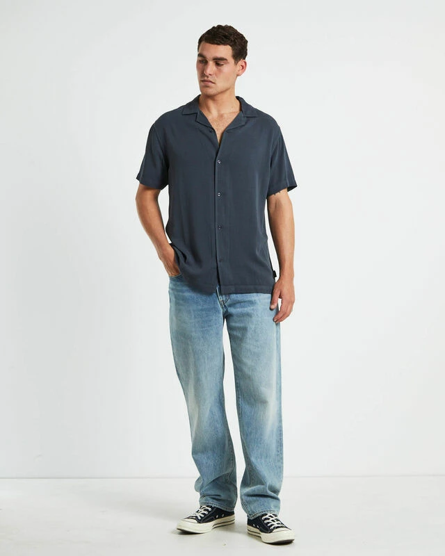 Insight The Reckoner Resort Short Sleeve Shirt Dusty Black 5 Insight The Reckoner Resort Short Sleeve Shirt Dusty Black - Image 3