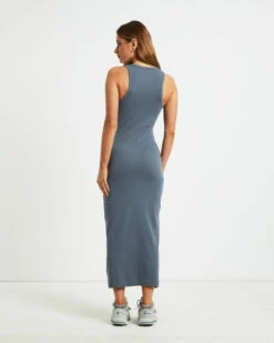 Racer Back Midi Dress Slate Grey -Insight Shop 3 53073