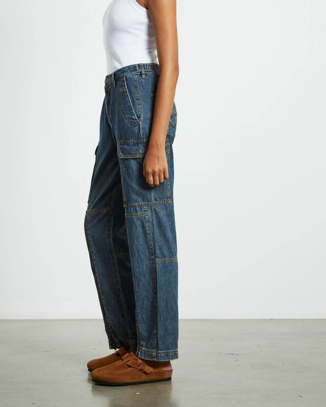 One Teaspoon Zipped Cargo Motion Jeans Used Blue 5 One Teaspoon Zipped Cargo Motion Jeans Used Blue - Image 3