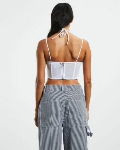 Viccy Strappy Cross Front Corset White -Insight Shop 3 54055