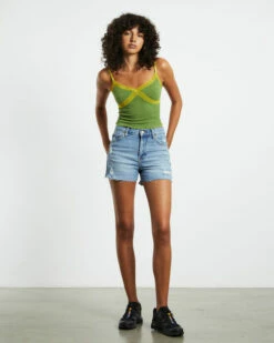 BDG Urban Outfitters BDG Aline Cutoff Denim Shorts Mid Vintage Blue -Insight Shop 3 54350