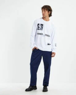 Ruptured Long Sleeve T-Shirt White -Insight Shop 3 54575