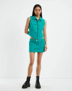 Tessa Low Mini Skirt Green -Insight Shop 3 55221