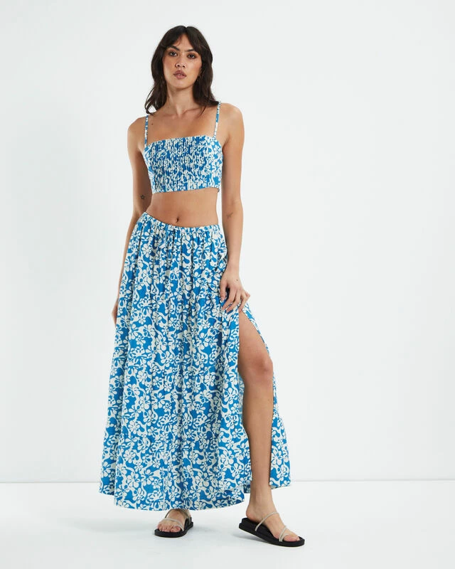 Rhythm Drifter Floral Crop Top Blue 5 Rhythm Drifter Floral Crop Top Blue - Image 3