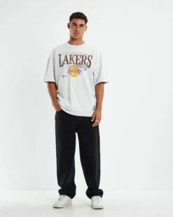 Mitchell & Ness Underscored OS T-Shirt Los Angeles Lakers White Marle 10 Mitchell & Ness Underscored OS T-Shirt Los Angeles Lakers White Marle -Insight Shop 3 56734