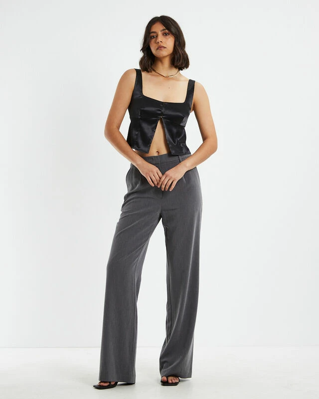 Stella Silky Corset Top Black 5 Stella Silky Corset Top Black - Image 3