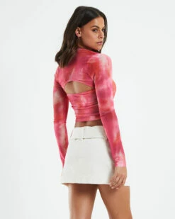 Kouna Bandeau Top Abstract Blurred Pink 10 Kouna Bandeau Top Abstract Blurred Pink -Insight Shop 3 57099