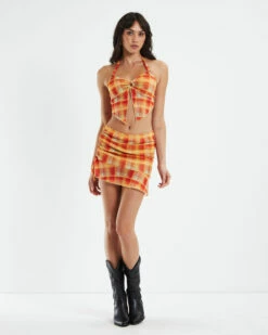 Pixie Mesh Fairy Skirt Orange -Insight Shop 3 57364