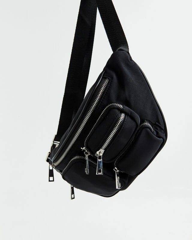 Icon Belt Bag Black Nylon Silver 5 Icon Belt Bag Black Nylon Silver - Image 3