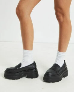 Peyton Platform Loafers Smooth Black -Insight Shop 3 58385