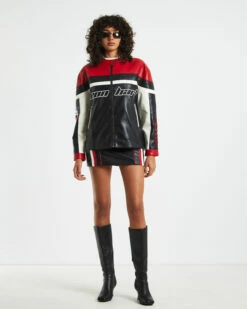 Koko Oversized Moto Jacket Black/Red 10 Koko Oversized Moto Jacket Black/Red -Insight Shop 3 58468