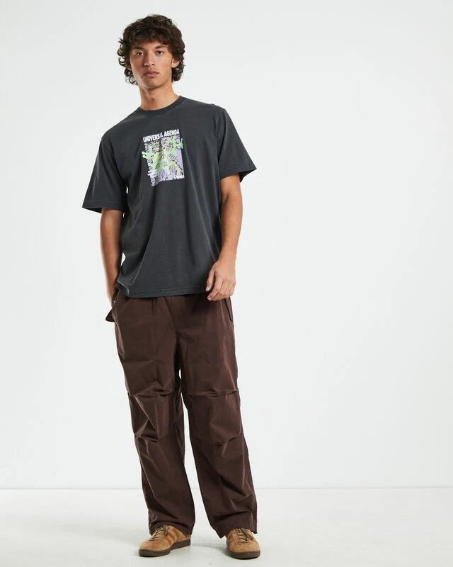 Afends Universal Recycled Retro Fit T-Shirt In Stone Black 5 Afends Universal Recycled Retro Fit T-Shirt In Stone Black - Image 3