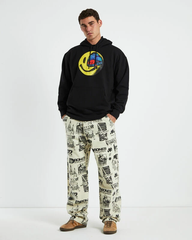 MARKET Smiley Conflicted Hoodie Black 5 MARKET Smiley Conflicted Hoodie Black - Image 3
