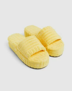 Tori Terry Slides Yellow -Insight Shop 3 59635