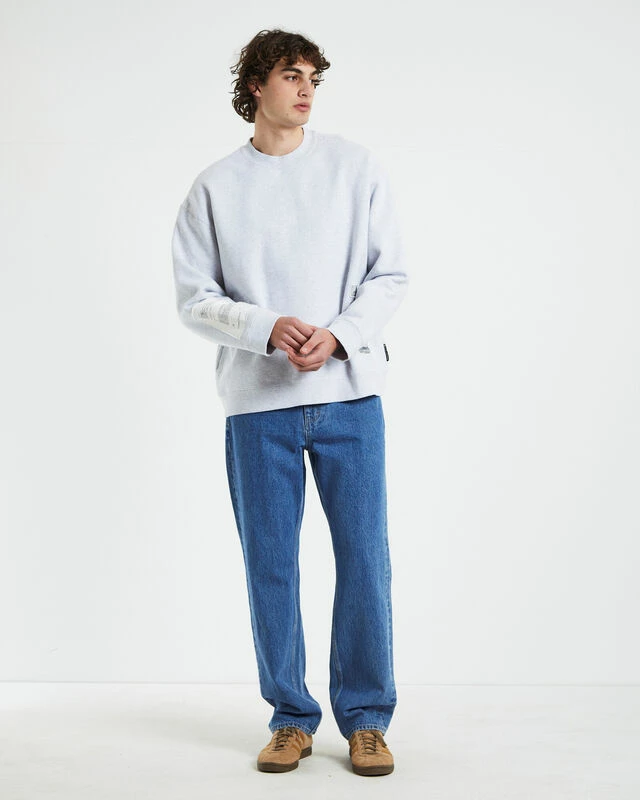 Lucid Crewneck Jumper Frost In Marle Grey 5 Lucid Crewneck Jumper Frost In Marle Grey - Image 3