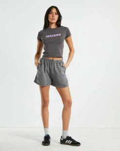 Insight Dazed & Confused Longline Tee In Charcoal -Insight Shop 3 62266