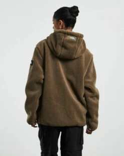 National Geographic Costoni Fleece Hoodie Zip-Up Jacket Oak Khaki 10 National Geographic Costoni Fleece Hoodie Zip-Up Jacket Oak Khaki -Insight Shop 3 72562