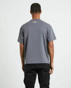 National Geographic Supima Short Sleeve T-Shirt Iron Grey -Insight Shop 3 72568