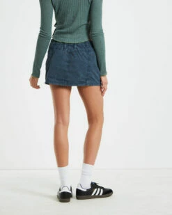 BDG Urban Outfitters Y2K Skirt In Washed Blue -Insight Shop 3 73046