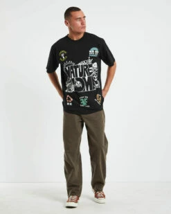 MARKET Nature Is Home Short Sleeve T-Shirt In Vintage Black -Insight Shop 3 73082