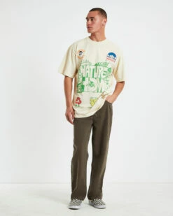 MARKET Nature Is Home Short Sleeve T-Shirt In Sand 10 MARKET Nature Is Home Short Sleeve T-Shirt In Sand -Insight Shop 3 73088