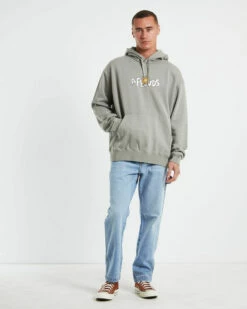 Afends Sunshine Recycled Pull On Hoodie In Olive Green -Insight Shop 3 73139