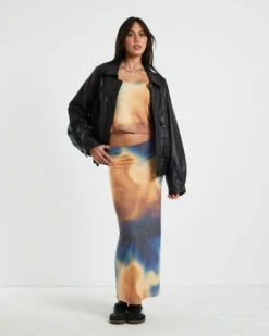 Della Printed Strapless Knit Top In Assorted -Insight Shop 3 73196