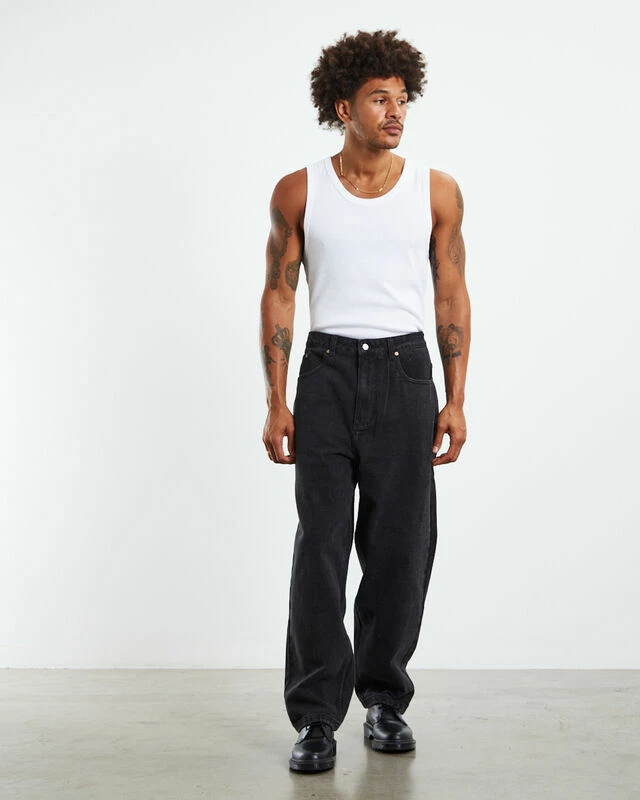 Wide Boy Jeans Black 5 Wide Boy Jeans Black - Image 3